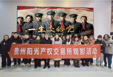 貴州陽光產權交易所有限公司黨委組織觀看紅色題材電影《一生交給黨》