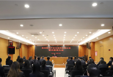 以案為鑒，警醒前行——貴州陽光產(chǎn)權(quán)交易所黨委組織召開2024年警示教育大會