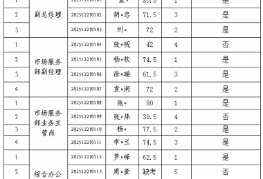 要素服務(wù)公司2025年面向社會招聘筆試成績及面試事宜公告